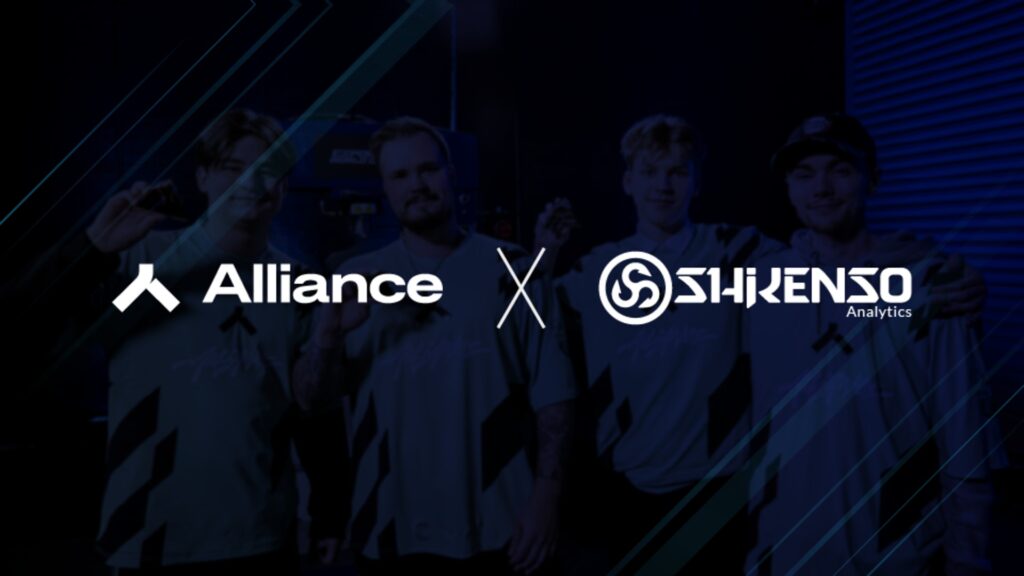 Image of Shikenso Analytics and Alliance logos on a dark blue background