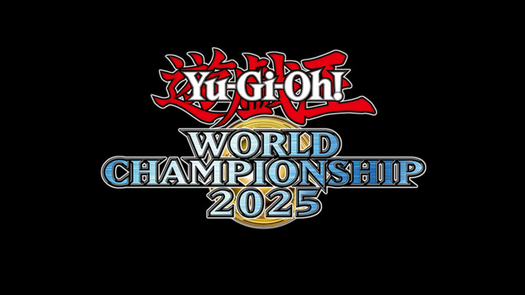 Image of Yu-Gi-Oh! World Championship 2025 logo on a black background