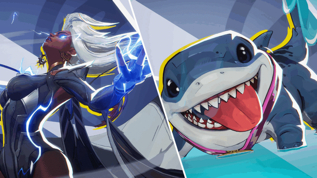 Marvel Rivals Storm and Jeff the Landshark