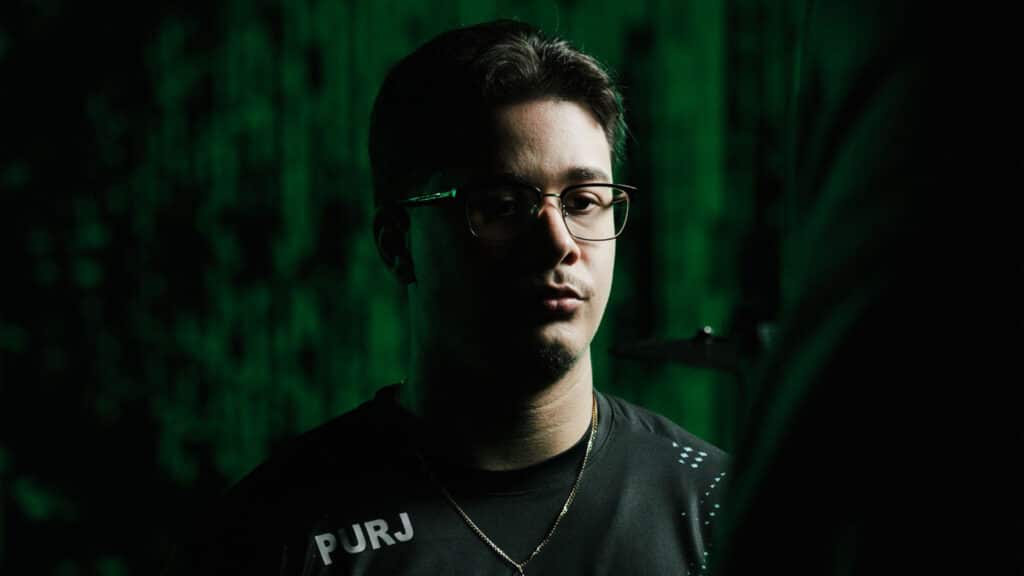 Image of Boston Breach Purj posing in front of a dark background