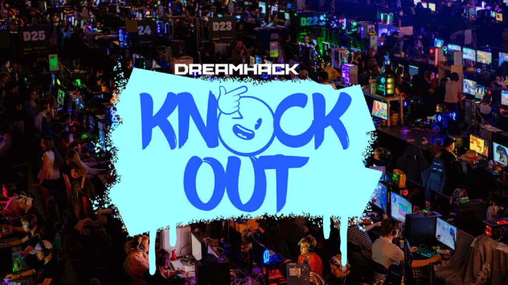 Image of DreamHack Knockout logo on a background showing a DreamHack event