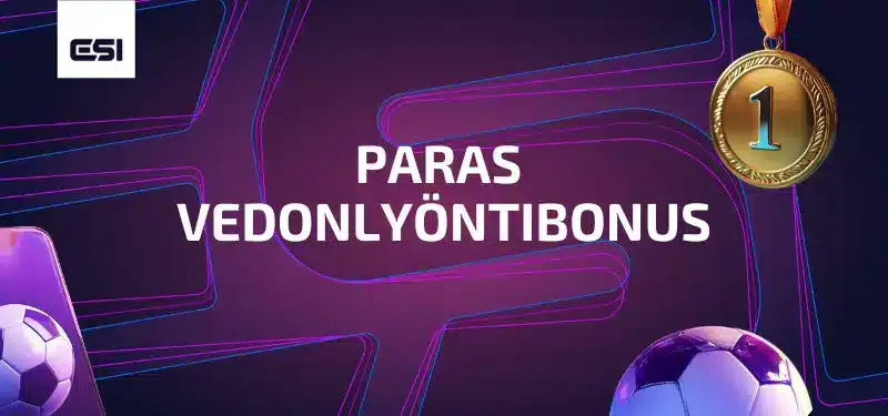 Paras vedonlyöntibonus teksti ja Esports Insiderin logo.