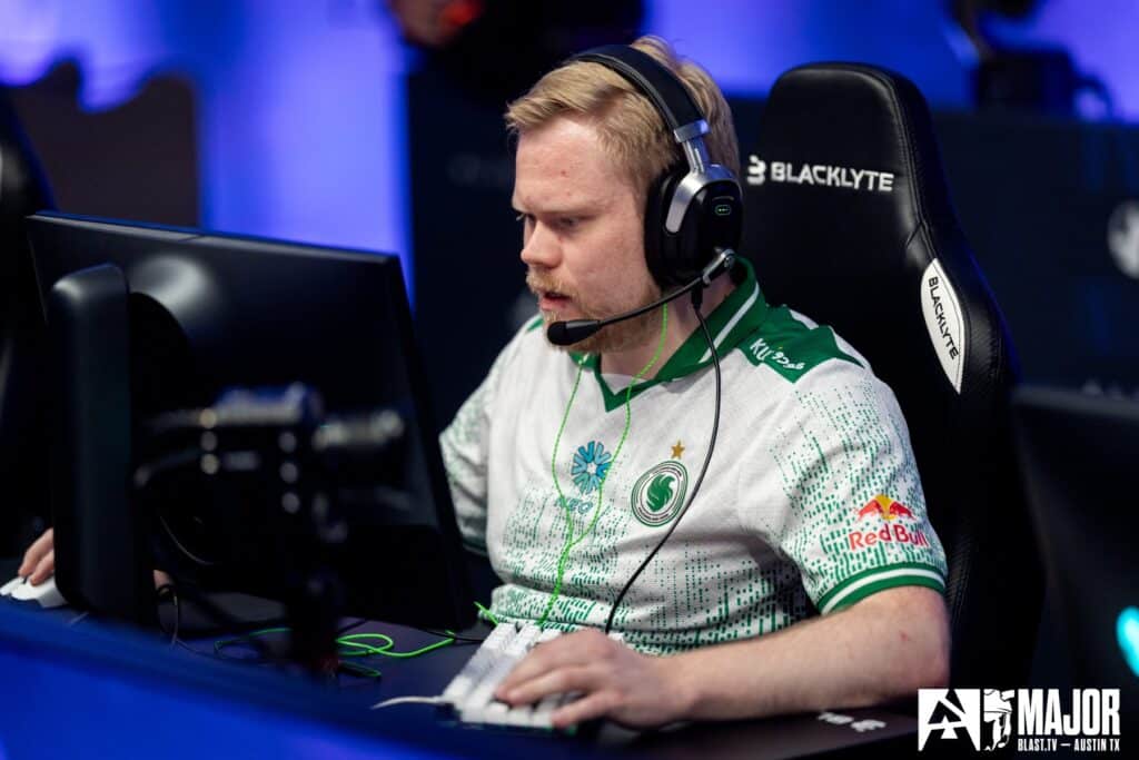 Image of Magisk competing for Team Falcons at BLAST Austin Major