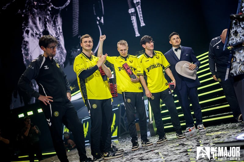 Team Vitality winning the BLAST.tv Austin Major