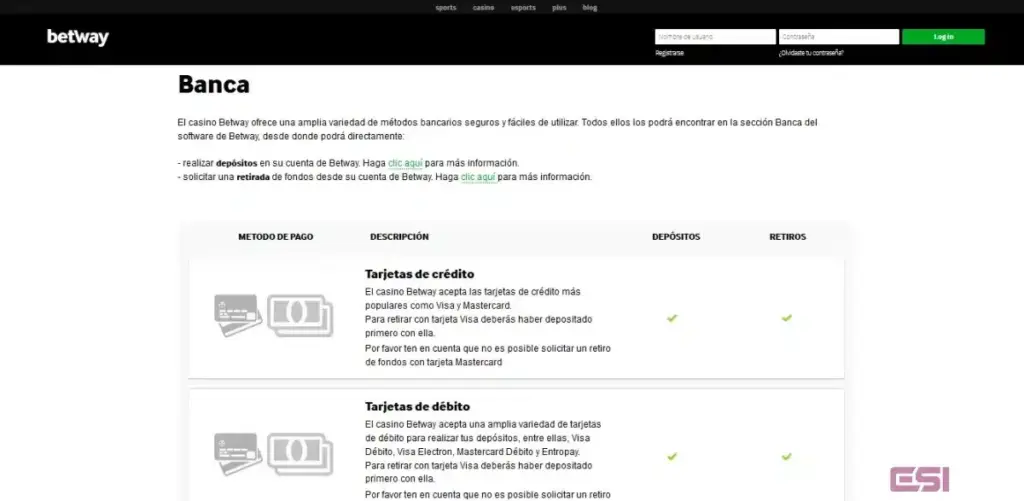 Betway ingreso minimo 1 euro