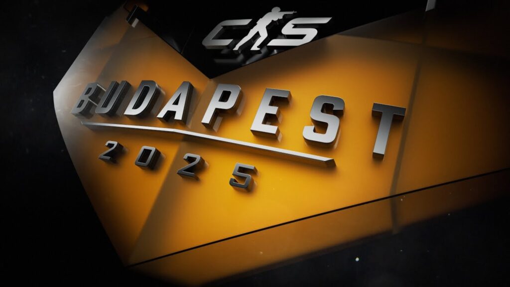 Budapest Major crest with the Counter-Strike logo above.