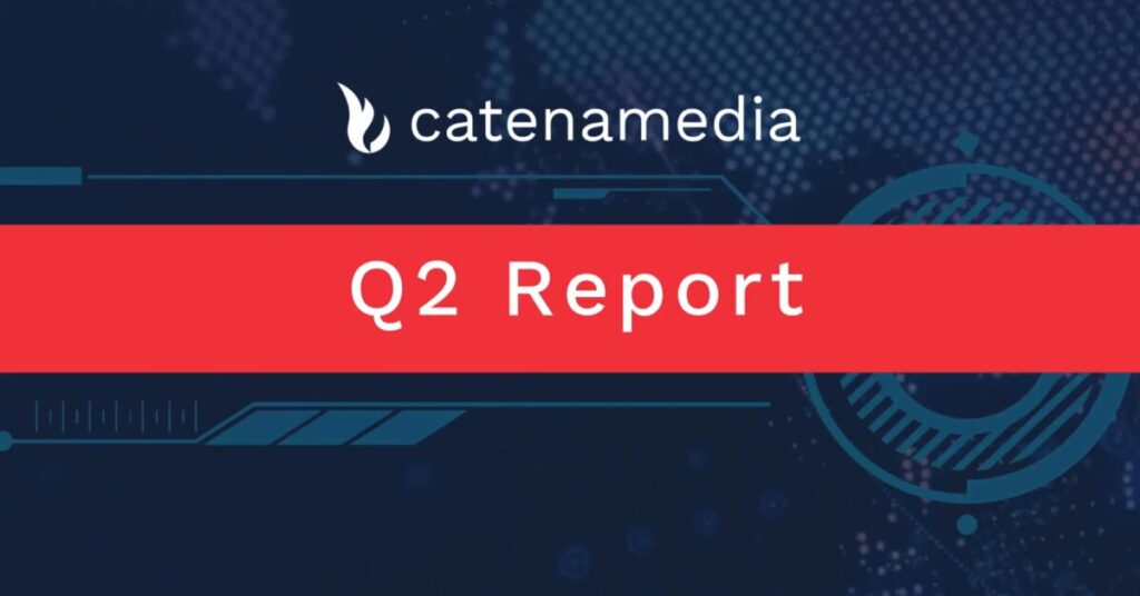 Catena Media Q2 2025 results