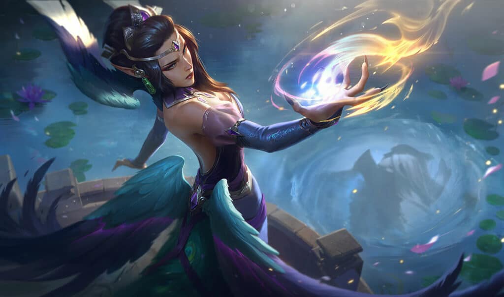 League of Legends Morgana Majestic Empress skin with royal Eastern-inspired design