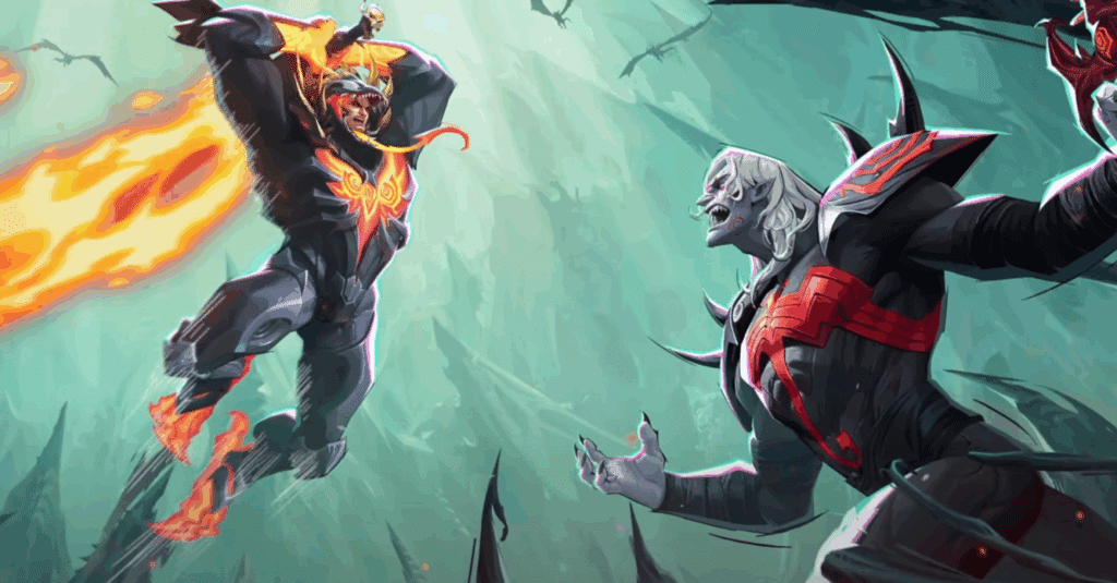 Marvel Rivals Throne of Knull 'Glorious Revolution' cutscene featuring Knull and Venom