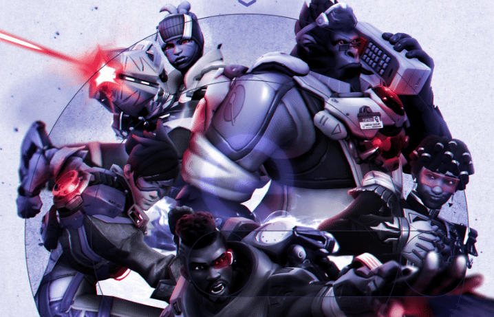 Quick Esports return announcement graphic for OWCS Stage 3, including Tracer, Baptiste, Lucio, Winston, and Sojourn