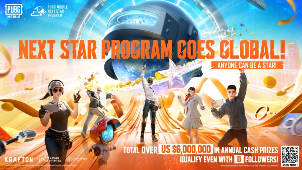 PUBG Mobile Next Star Global Creator Recruitment program $6m content creator initiative