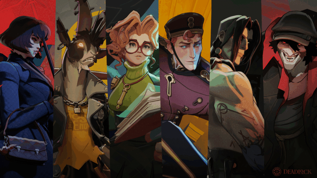 image of illustrations of new deadlock characters