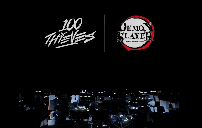 100 Thieves and Demon Slayer collab