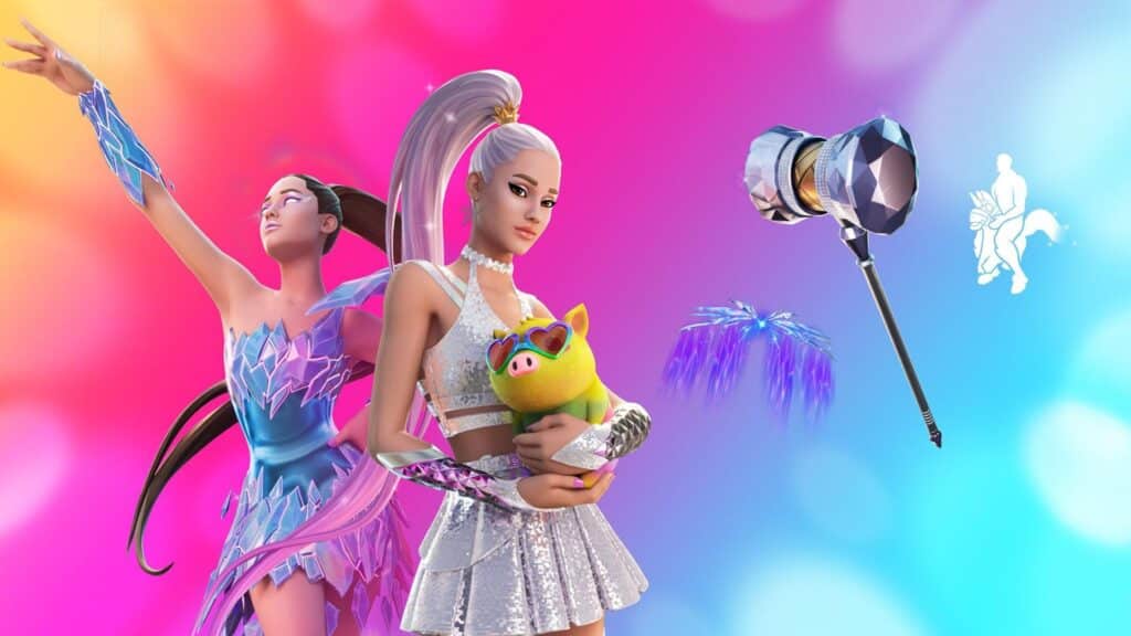 Fortnite Ariana Grande concert skins and cosmetic items
