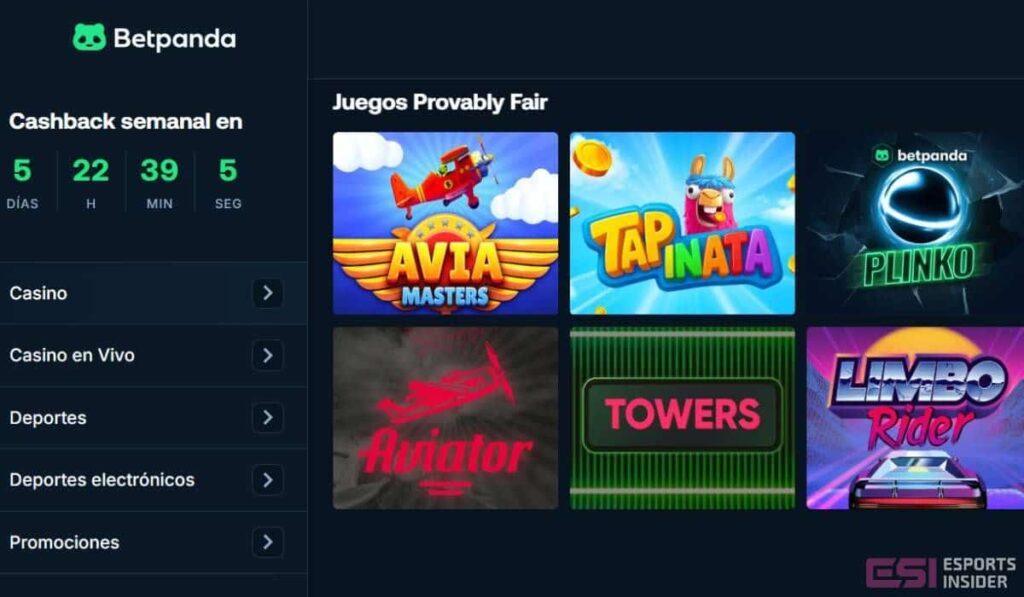 Betpanda casino sin registro