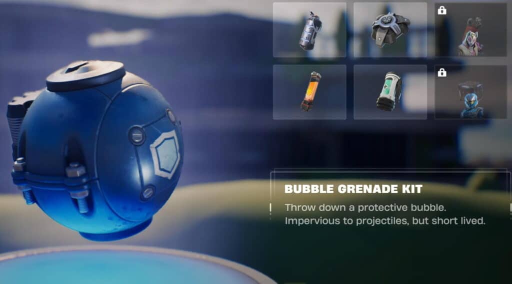 Gadget Bubble Gadget Schermata di sblocco che fornisce uno scudo di proiezione temporaneo
