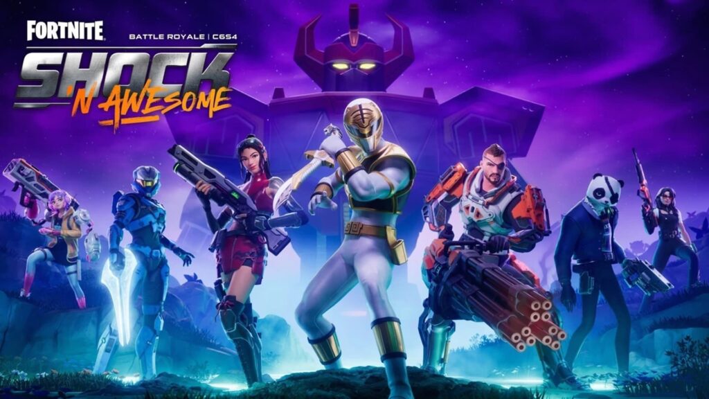 Fortnite Shock N 'Awesome Season With Power Rangers and Allies
