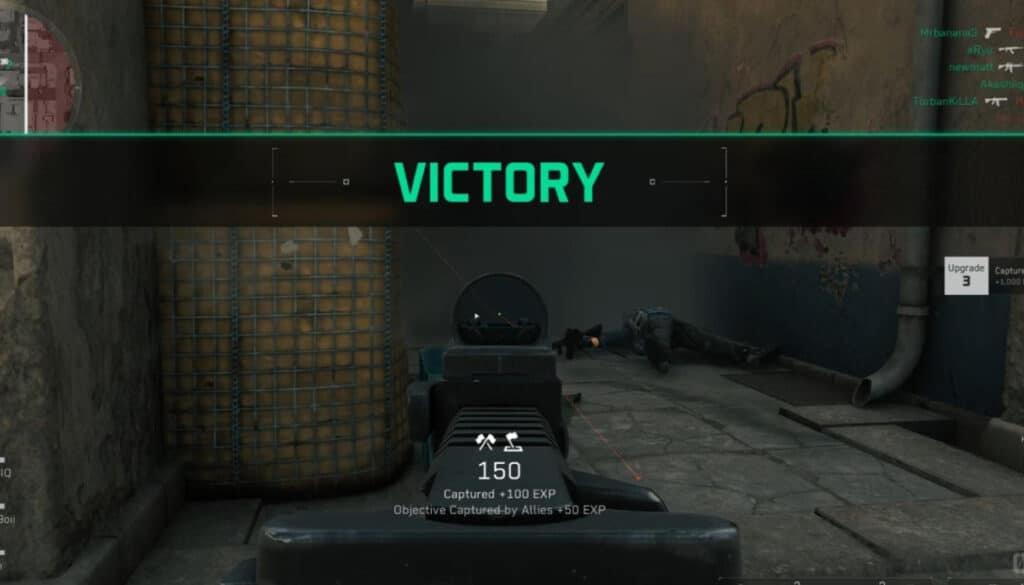 Victory message in Delta Force gameplay