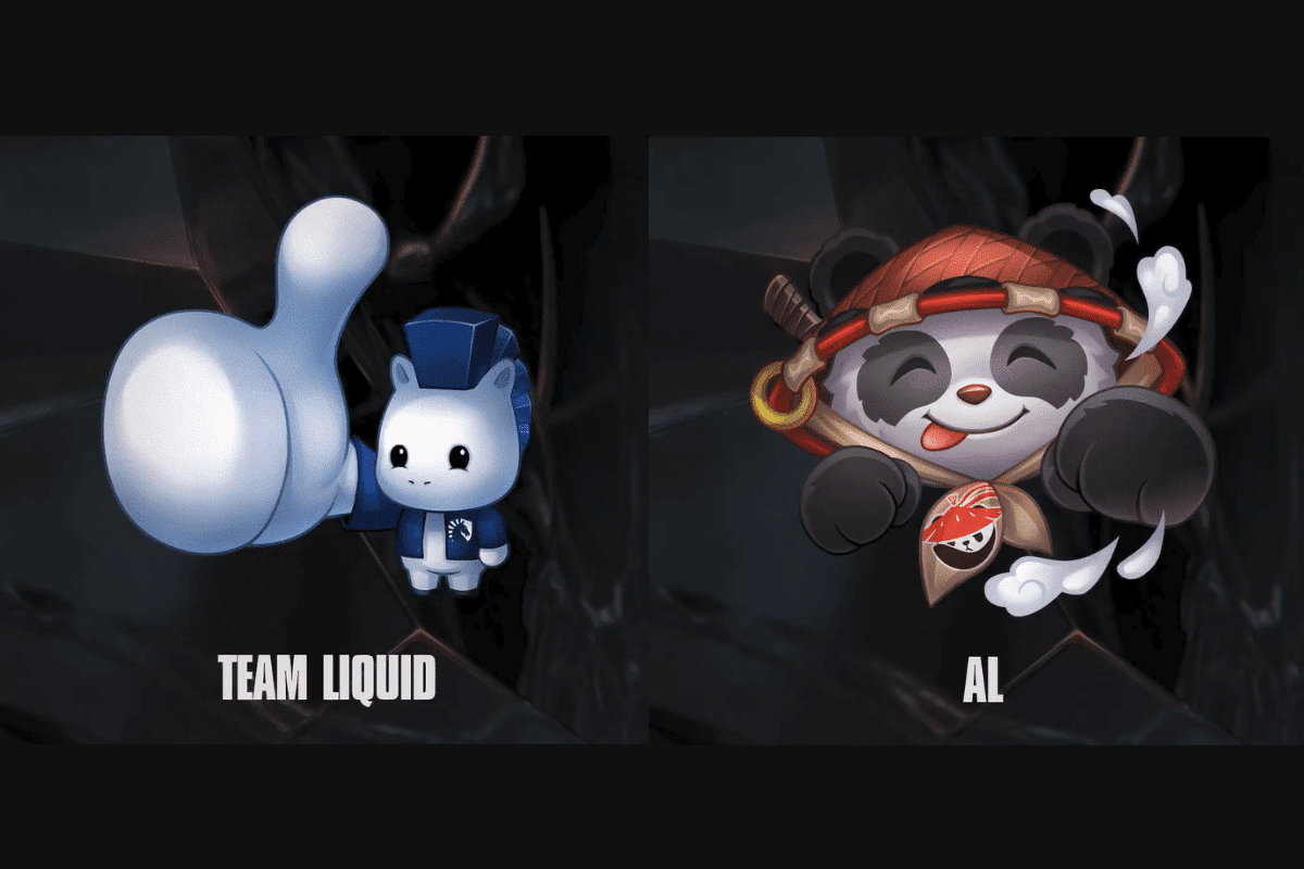 Collection of League of Legends team emotes