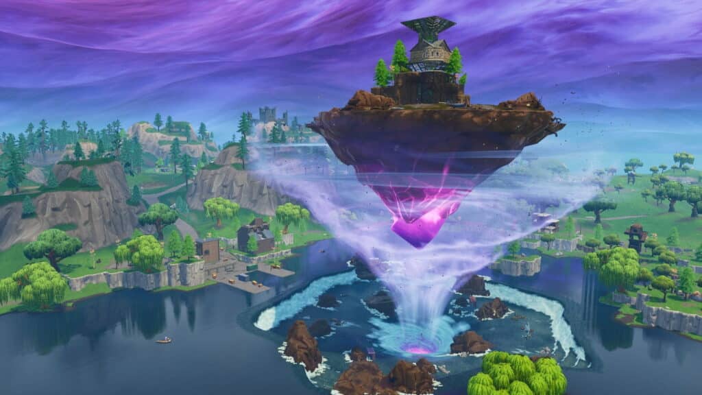 Isola galleggiante sul lago Lake a Fortnite OG Stagione 6