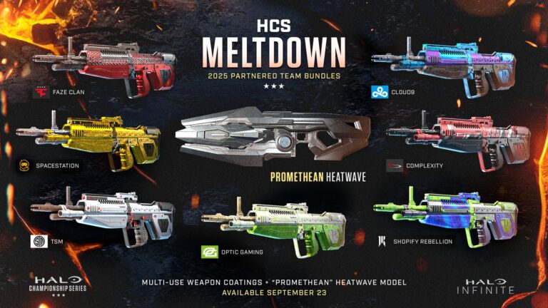 Halo Esports reveals HCS Meltdown team bundles