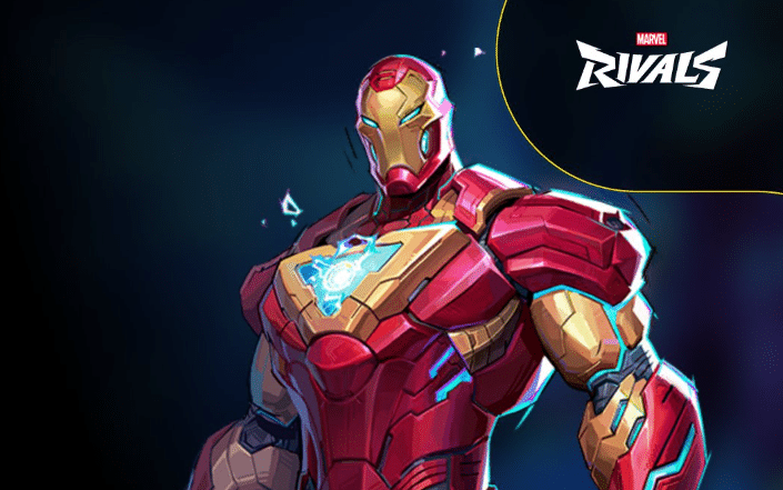 NAVI Marvel Rivals roster announcement featuring in-game character iron-man