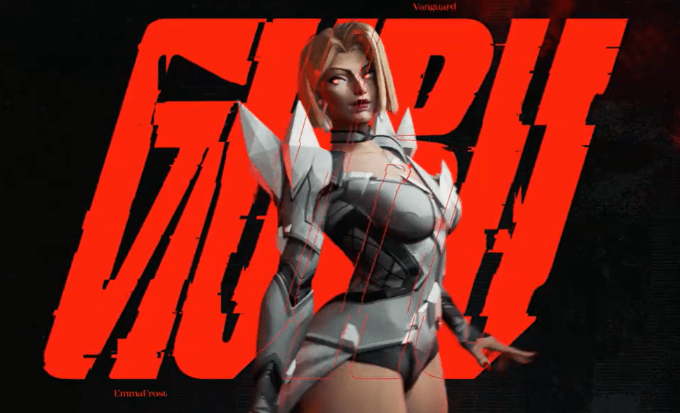 Marvel Rivals RAD Esports team announcement featuring Guru name and Emma Frost