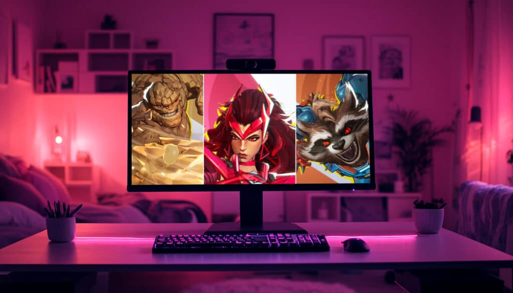 The Thing, Scarlet Witch, and Rocket Raccoon as casual-friendly heroes