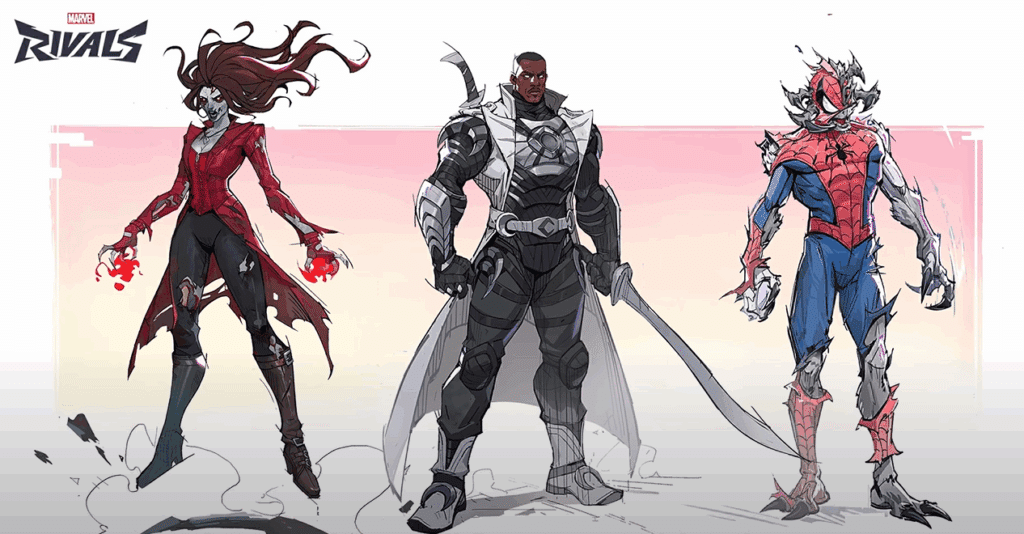 MARVEL RIVALSE 4.5 pelli, tra cui Zombie Scarlet Witch, Moon Knight Blade e Zombie Spider-Man 