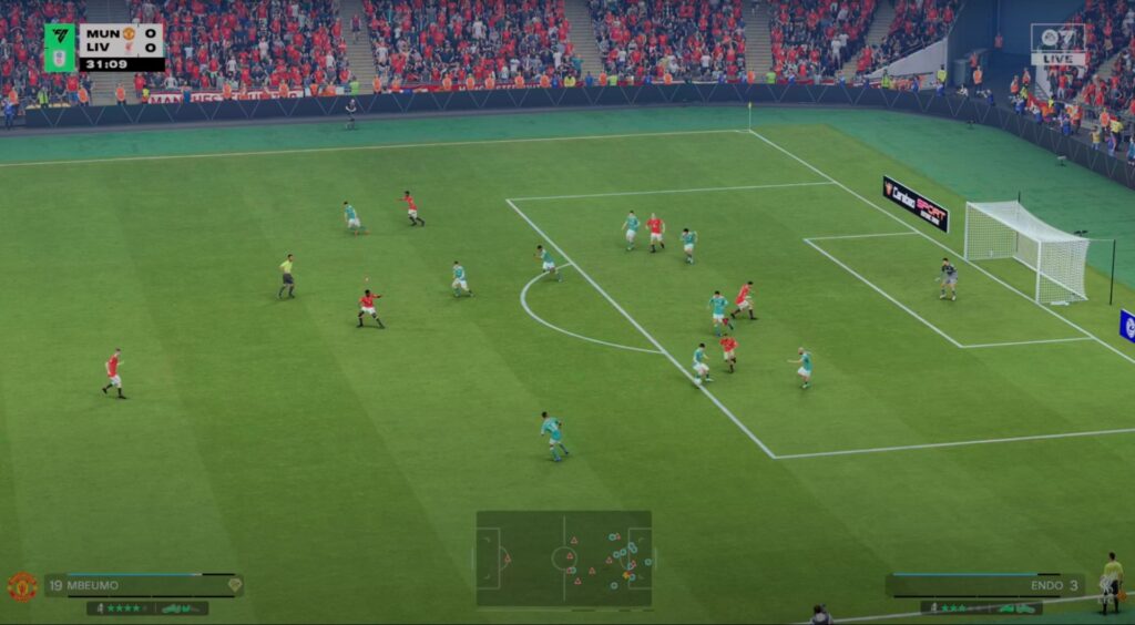 FC 26 Schermate Capture of Manchester United vs Liverpool Match