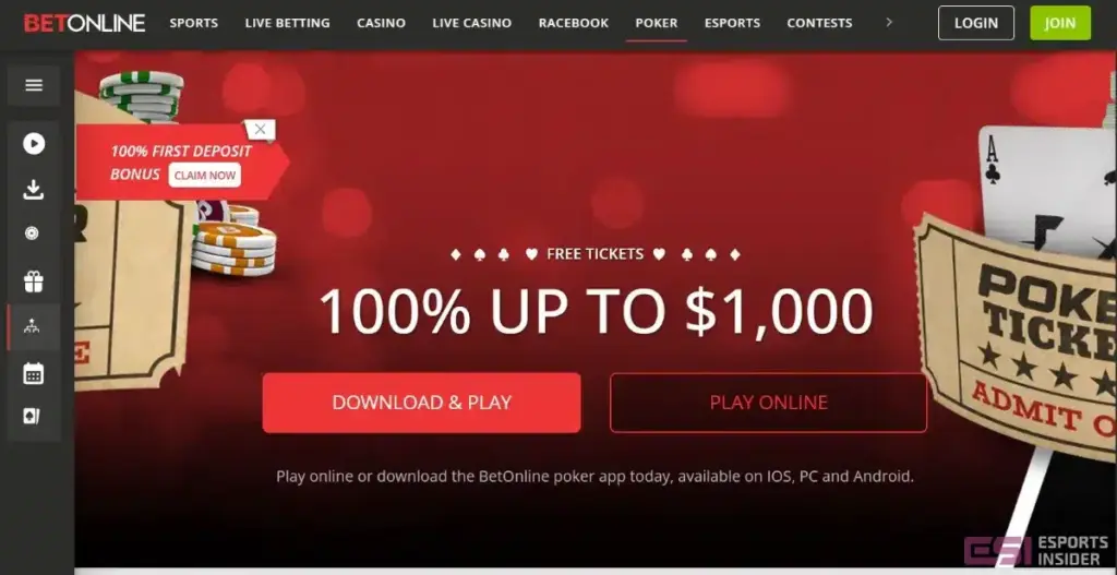 betonline poker