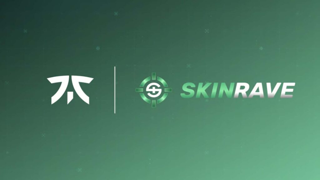 Image of Fnatic and Skinrave logos on a pale green background