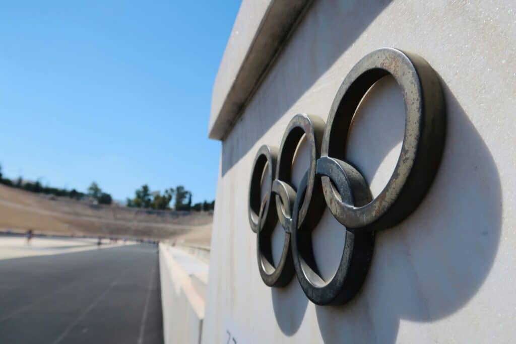 photograph of the olympics logo