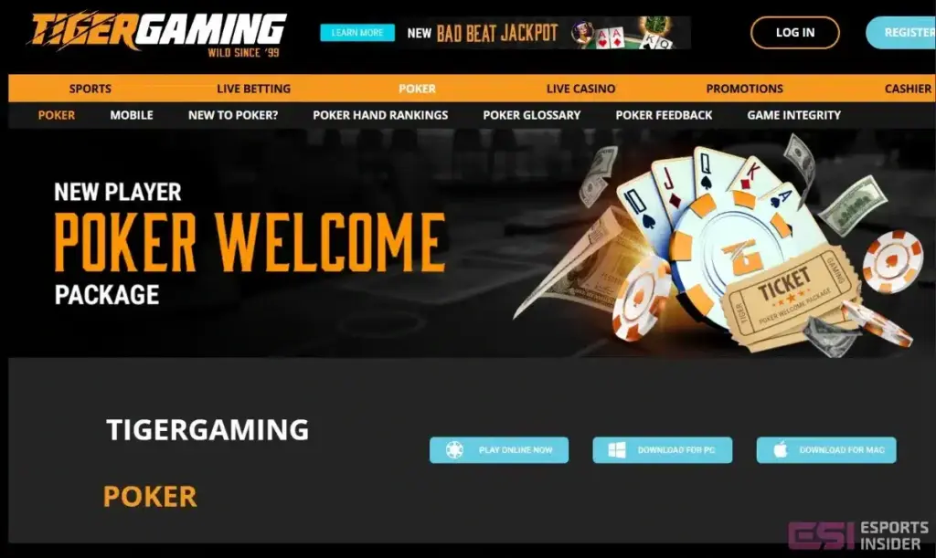 tiger gaming poker