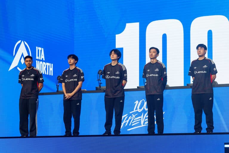 100 Thieves and Vivo Keyd Stars bow out of Worlds 2025 as T1 and BLG progress 