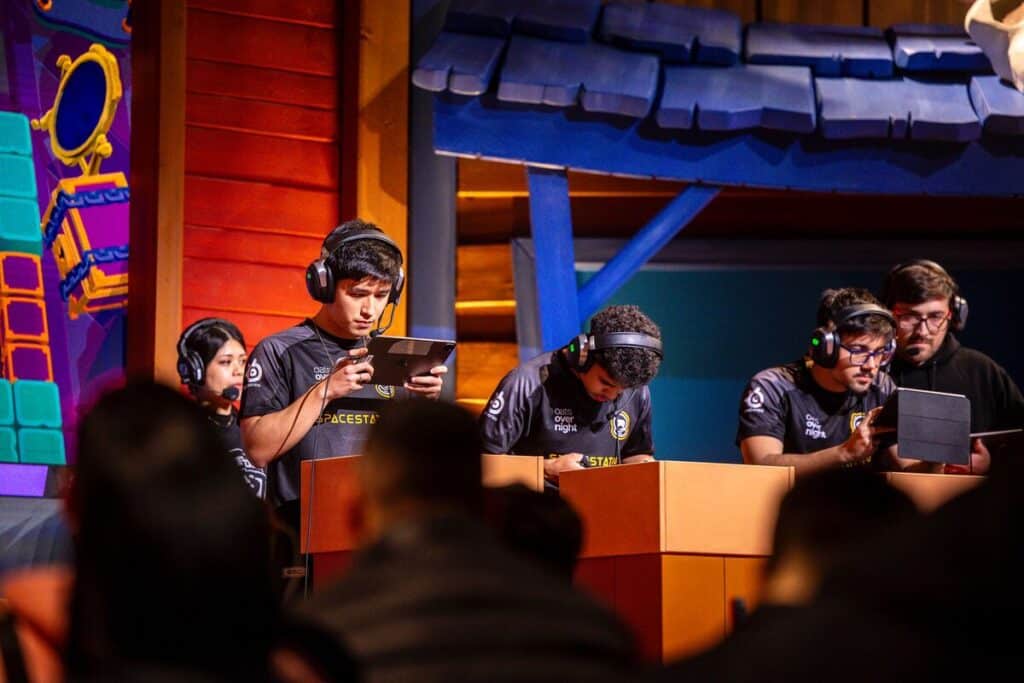 Spacestation Gaming Brawl Stars team at the 2024 World Finals.