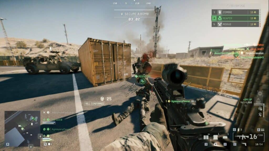 First-person view of BF 6