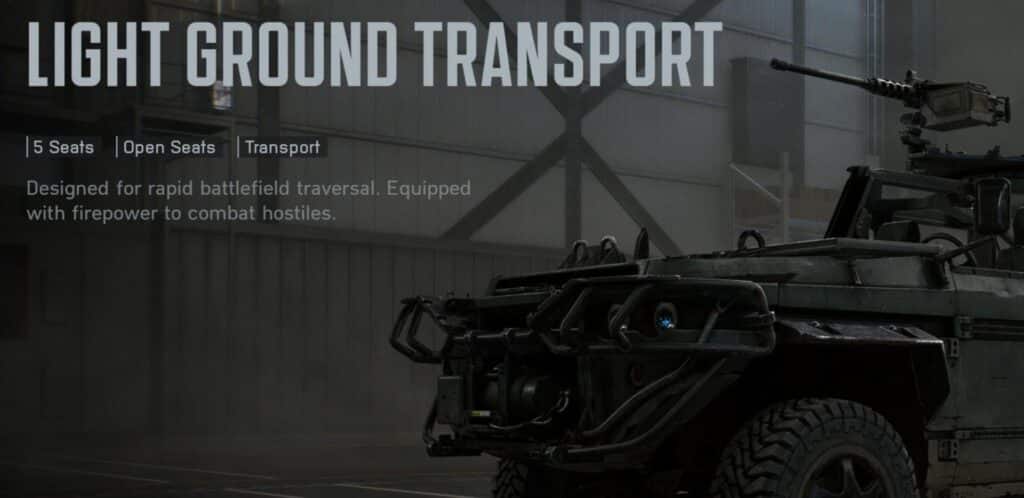 Light Ground Transport from Battlefield 6