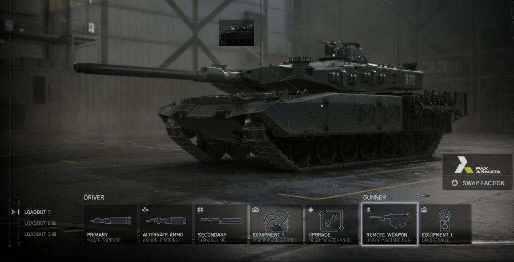 A tank from Battlefield 6