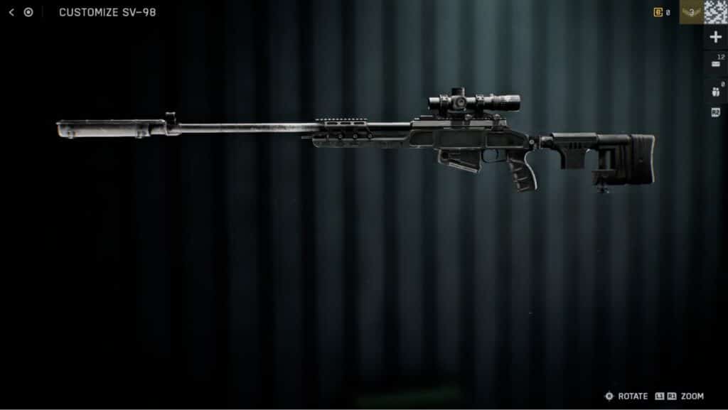 A screenshot from BF 6 with SV-98