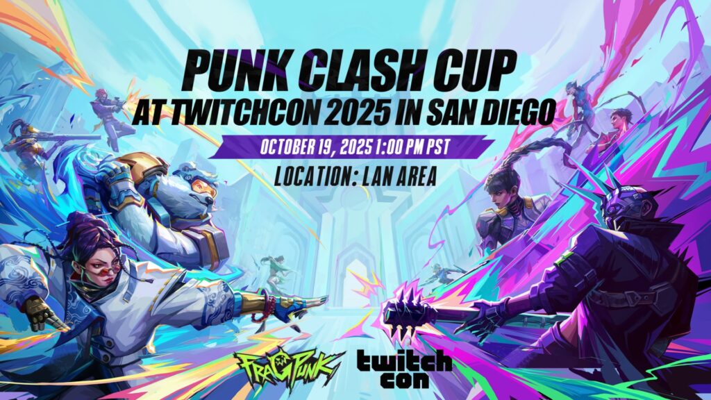 FragPunk Punk Clash Cup LAN party announcement for Twitchcoin San Diego