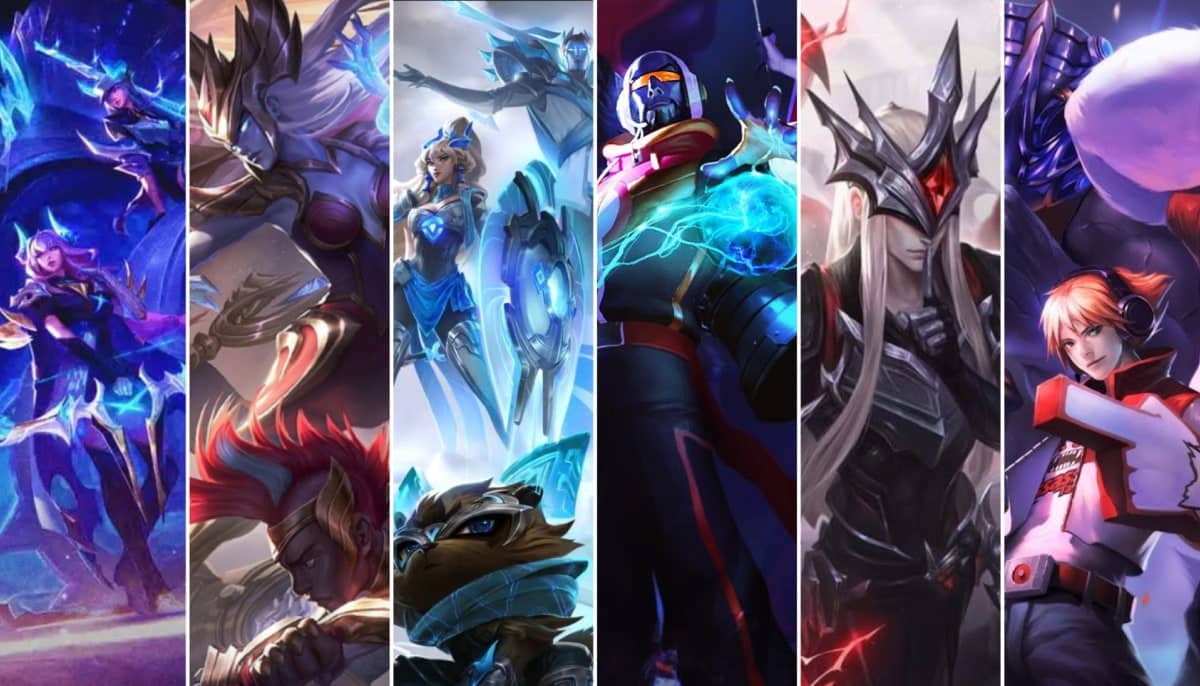 Mixed collage with LoL characters
