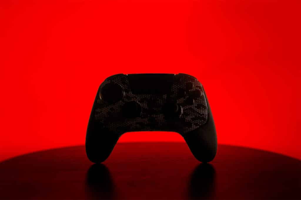 Los Angeles Thieves e slide do controlador Razer com fundo vermelho