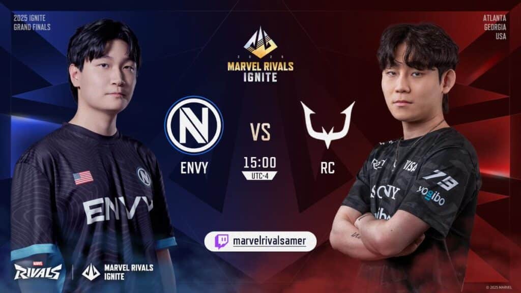 Marvel RIvals Ignite Grand Finals Day One Group Stage ENVY vs REJECT