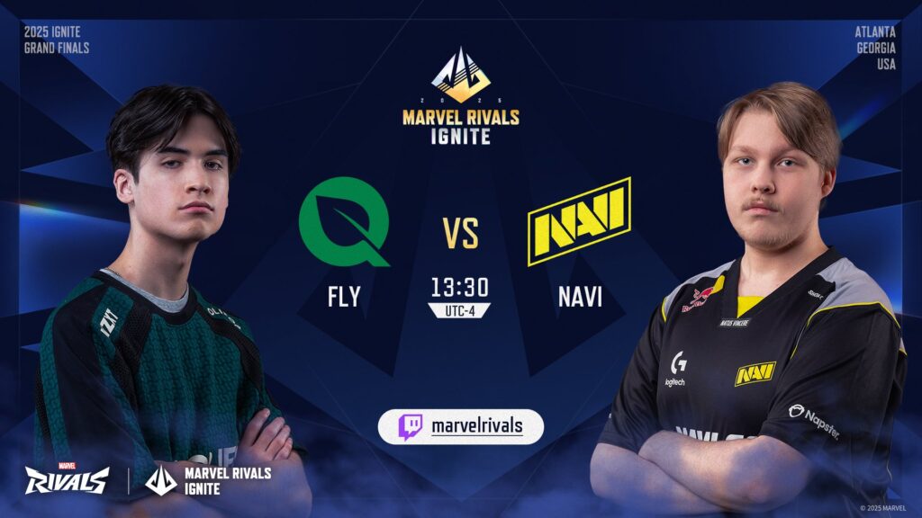 Marvel Rivals Ignite Grand Finals  Group Stage day three FlyQuest vs Natus Vincere NAVI graphic