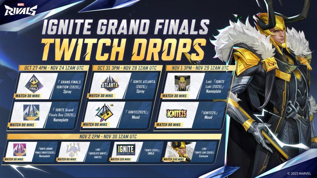 Marvel Rivals Ignite Grand Finals Twitch-Drops enthüllt
 – aboba.ru Marvel Rivals Ignite Grand Finals Twitch-Drops enthüllt
 – aboba.ru