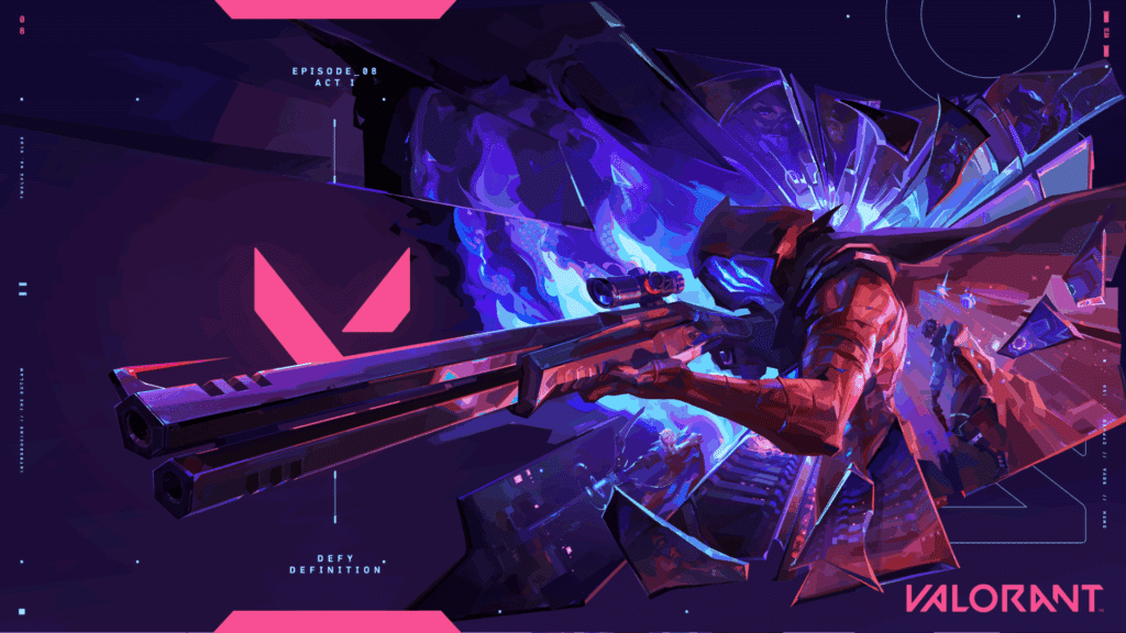 Riot Games Omen from VALORANT Episode 8 Defiance character art