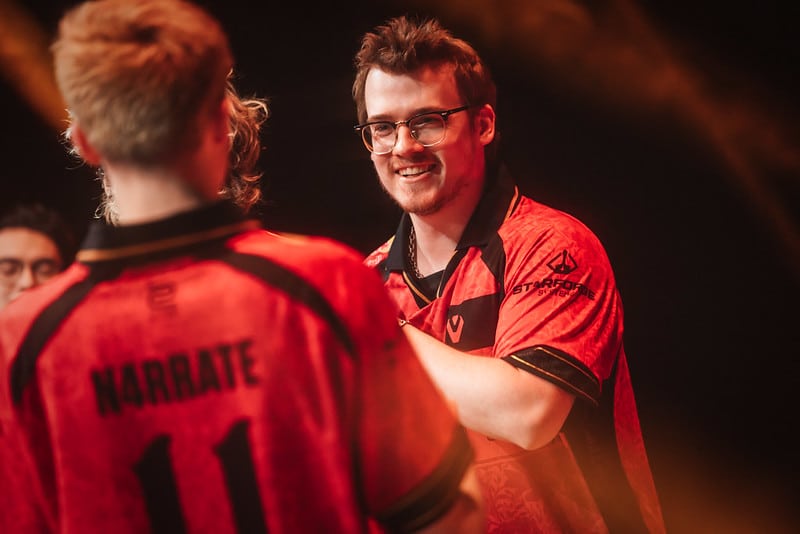 Sentinels Zellsis on stage during VALORANT Champions Paris Group Stage