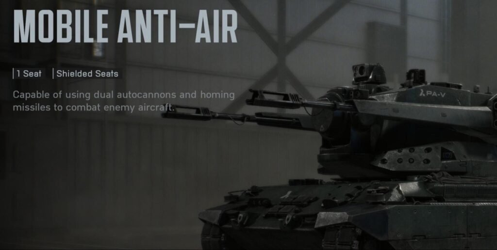 Mobile Anti-Air Vehicle in Battlefield 6 
