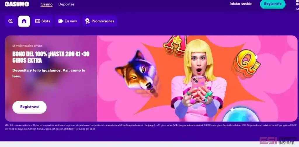 casumo deposito minimo 5 €